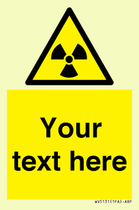 Custom Radioactive Material Sign